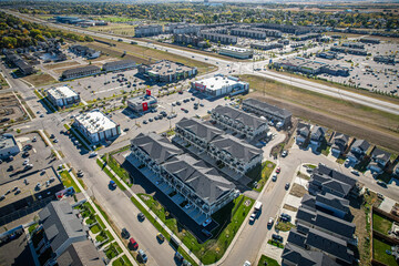 Kensington neighborhood Drone Aerial in Saskatoon, Canada