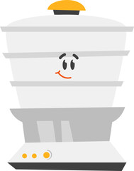 Cartoon electric household appliance flat icon Kitchen utensil