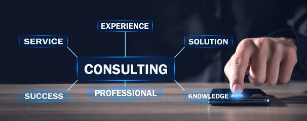 Fototapeta na wymiar Concept of Consulting. Business concept
