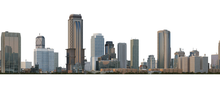 City On Transparent Background