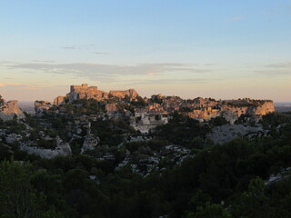 sunset over the city
