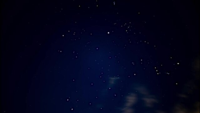 流れ星ひとつ（ふたご座流星群）タイムラプス