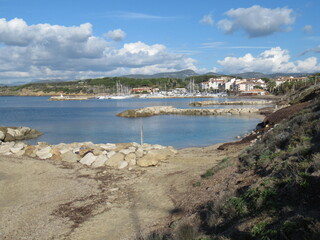 view of the sea and mountains