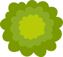 Bush flat icon Green fence Architectural and landscape element