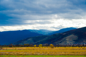 Fototapeta premium Amazing view of Magnificent autumn carpet in The Rhodope mountains