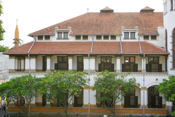 Lawang Sewu is a historic building in Indonesia located in Semarang City, Central Java. The local people call it Lawang Sewu because the building has so many doors.