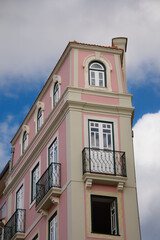 Architecture of the pretty city of Coimbra in the west of Portugal