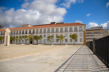 Fototapeta na wymiar Architectural detail of the University of the city of Coimbra in Portugal