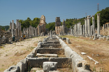 Perge Ancient City in Antalya, Turkiye