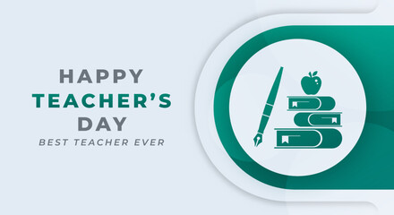 Happy Teachers Day Celebration Vector Design Illustration for Background, Poster, Banner, Advertising, Greeting Card