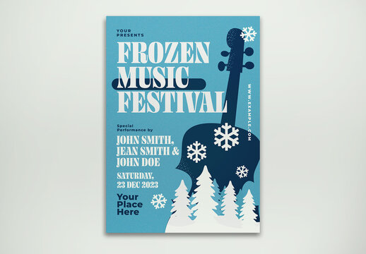 Frozen Music Festival Flyer