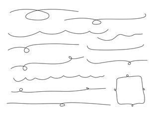 simple lines element vector decoration