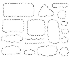 Fototapeta premium curved frame decorative vector element