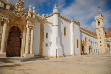 Obraz premium Architectural detail of the University of the city of Coimbra in Portugal