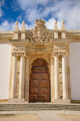 Architecture of the pretty city of Coimbra in the west of Portugal