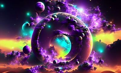 Potal of Ethernity wallpapers. Generative AI.