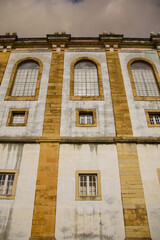 Architectural detail of the University of the city of Coimbra in Portugal