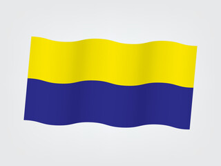 Ukraine flag vector illustration. yellow and blue flag color