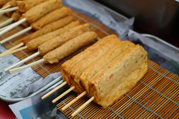Fish cake, one of the representative street foods in Korea
