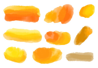 watercolor decorative elements