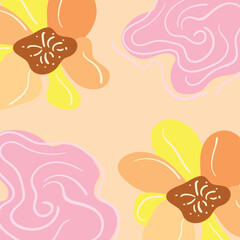 abstract flower floral vector background