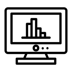 Obraz premium analytics icon