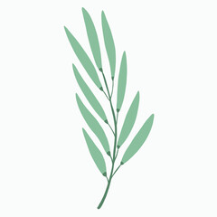 Obraz premium Simplicity floral freehand drawing flat design.