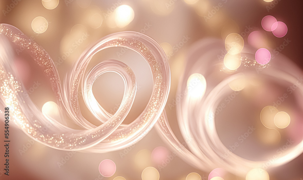 Canvas Prints decorative artistic background. abstract luxury swirling soft pink background with gold particle. go