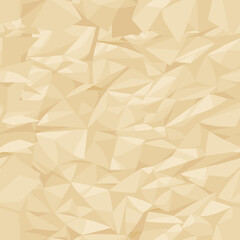 Crumpled paper seamless  background. Vector illustration.