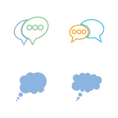 Speech bubble Logo template vector illustration
