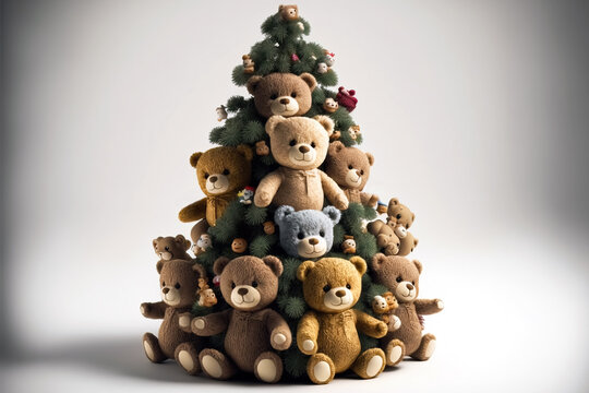 Teddy bear christmas tree cheap