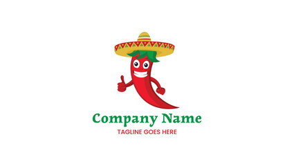 traditional Mexican Chile thumbs up with Hat logo