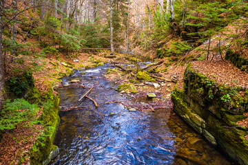Obraz premium Sitovski waterfall in fall near Plovdiv in Bulgaria