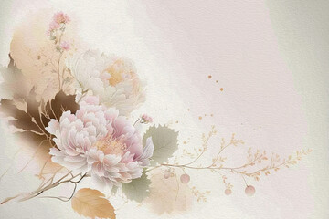 シンプルな花の背景素材,花の水彩画