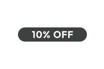 10% off special offers. Marketing sale banner for discount offer. Hot sale, super sale up to 50% off sticker label template
