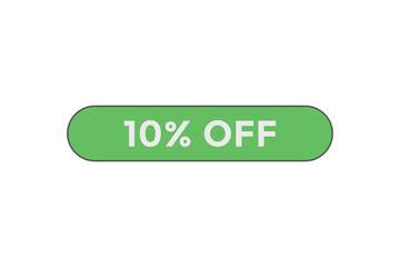 10% off special offers. Marketing sale banner for discount offer. Hot sale, super sale up to 50% off sticker label template
