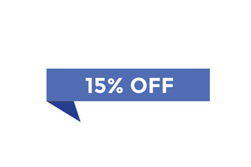 15% off special offers. Marketing sale banner for discount offer. Hot sale, super sale up to 50% off sticker label template
