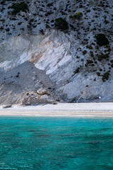 Naklejka premium Lalaria beach on Skiathos island, Greece 