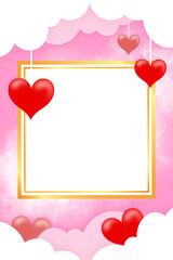 Valentine Day Background Illustration
