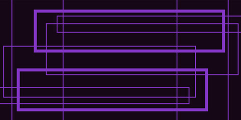 Purple violet minimal geometric on dark background. Dynamic shapes composition. Vector illustration.