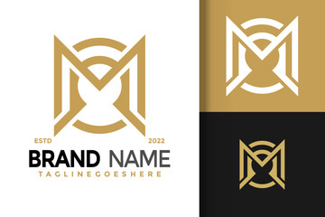 Fototapeta premium Abstract Letter M Company Logo Design Vector Illustration Template