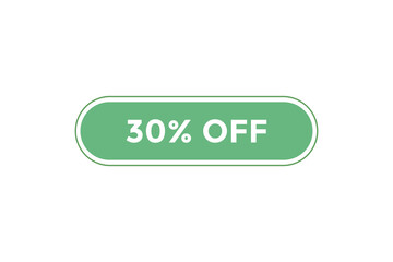 30% off special offers. Marketing sale banner for discount offer. Hot sale, super sale up to 30% off sticker label template
