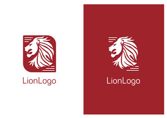 Red lion logo concept