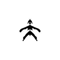 Fototapeta na wymiar Scarecrow icon. Simple style farming poster background symbol. Scarecrow brand logo design element. Scarecrow t-shirt printing. Scarecrow vector for sticker.