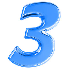  Number 3D Rendering
