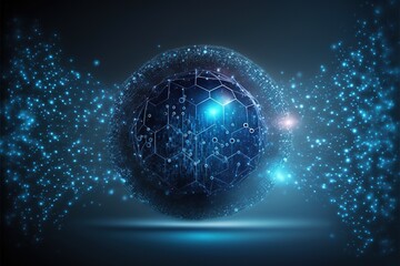 Obraz premium cybersecurity Data protection shield against hacking attacks Generative AI