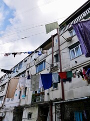 Laundry day in Batumi, Georgia.