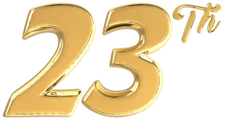 Obraz premium Number 3D Rendering 