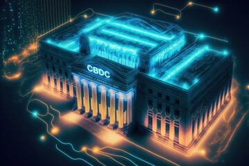Digital bank issuing CBDC: Central Bank Digital Currency for transactions supported by central banks of governments of the United States, Europe, China, and Japan. - 554929746