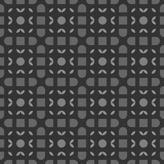 seamless pattern with grey ornamental shapes